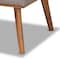 Baxton Studio Odessa Mid-Century Grey Fabric and Walnut Brown Finished 2-PC Wood Dining Nook Banquette Set 175-10843-Zoro - alternate 5